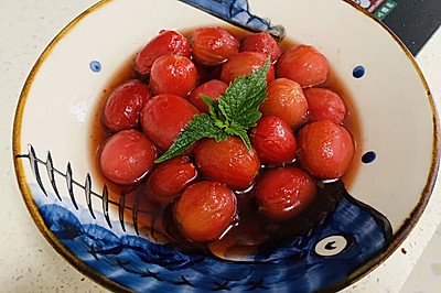 酸梅汁酿小番茄