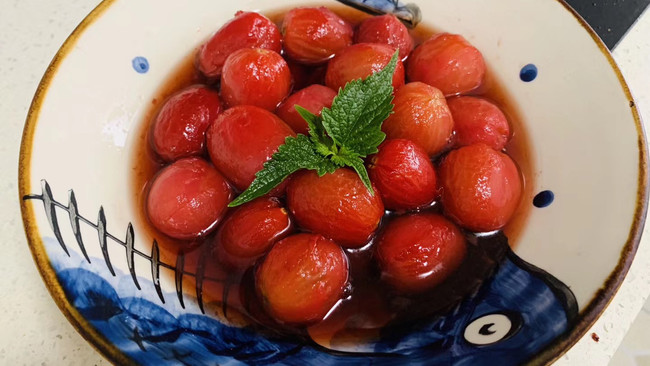 酸梅汁酿小番茄的做法
