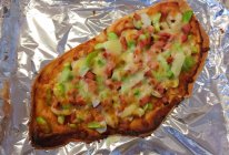 西葫芦烤肉蘑菇披萨的做法