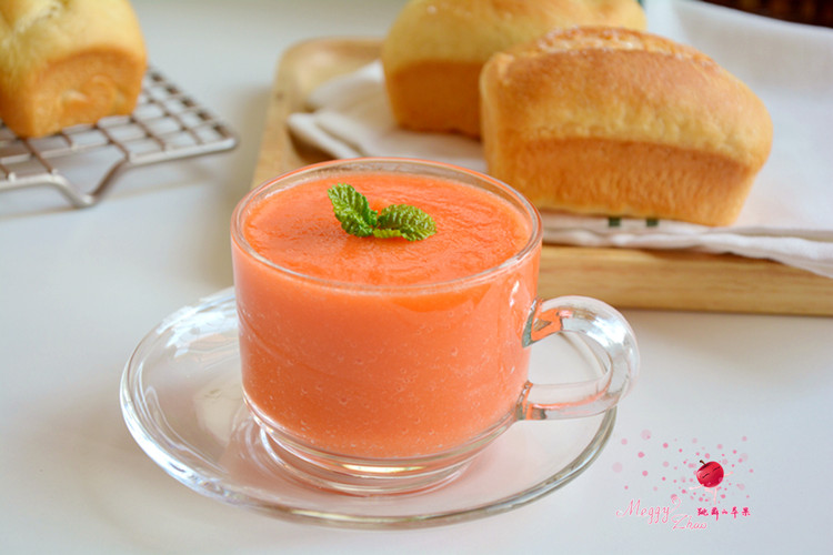 红柚胡萝卜汁的做法