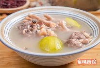 广式靓汤【节瓜眉豆鸡脚汤】消暑又美容！