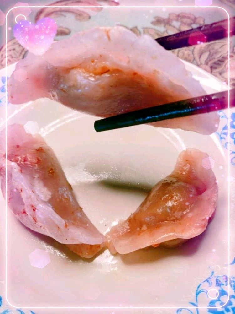 透明水晶饺。的做法