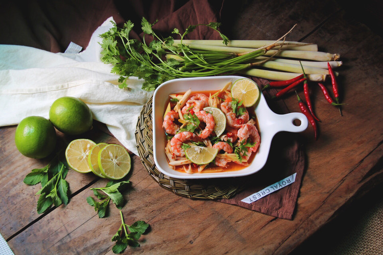 泰式青柠香茅浸虾的做法
