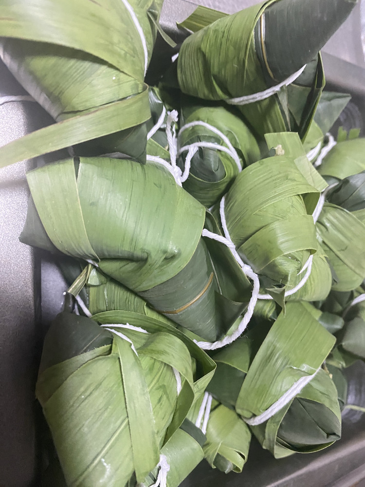 豆沙红枣粽的做法