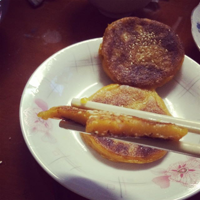 电饼铛制作南瓜饼的做法