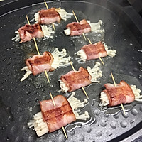 金针菇培根卷#利仁电饼铛 烙烤不翻锅#的做法图解9