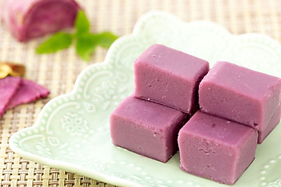紫薯奶香蒸糕