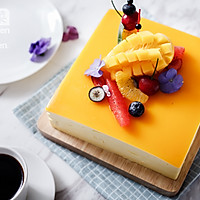 芒果乳酪慕斯蛋糕的做法图解19