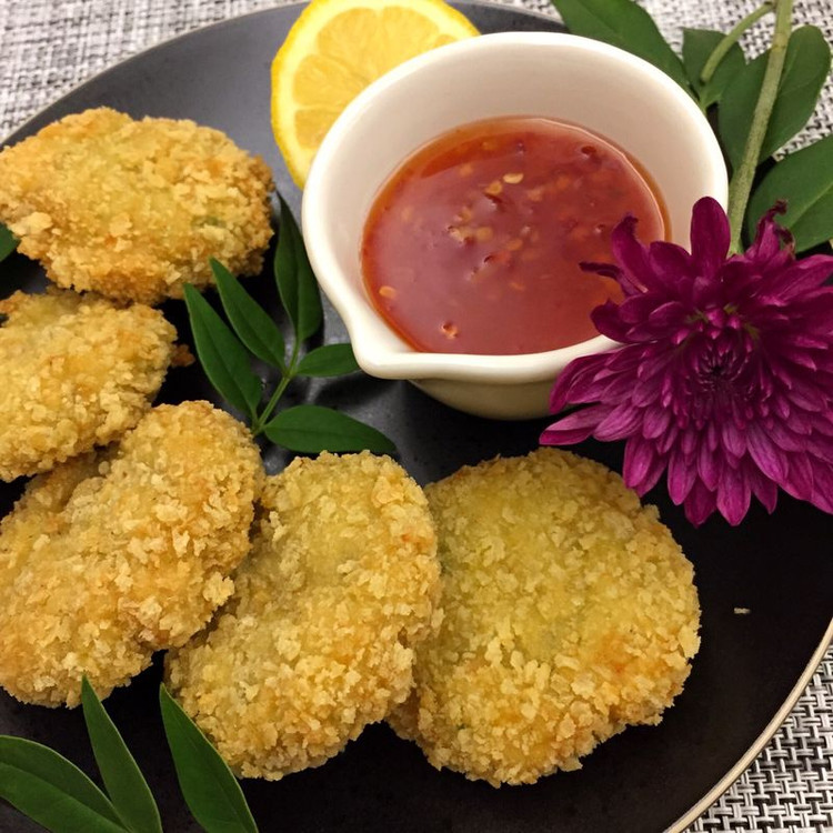 泰式虾饼 附 鲜虾汤米线的做法