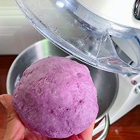 简单易做‼️快手紫薯双色花卷的做法图解9