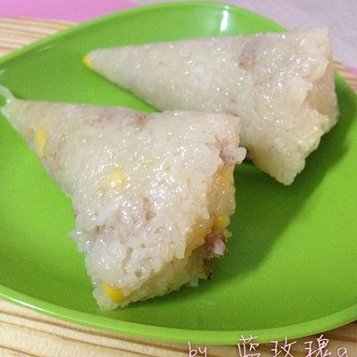 玉米瘦肉花生粽