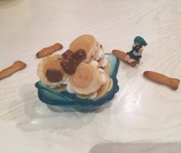 腊鸡的棉花糖煎饼小塔的做法