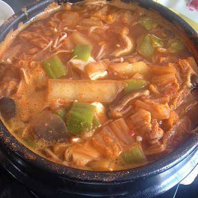 辣白菜豆腐汤