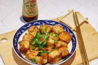 好吃到哭的空气炸锅炸豆腐