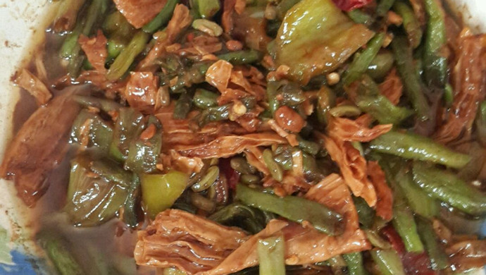 辣炒豆角腐竹