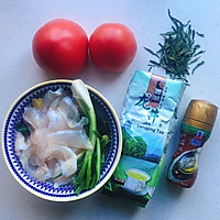 西红柿龙井鱼片汤的做法图解1