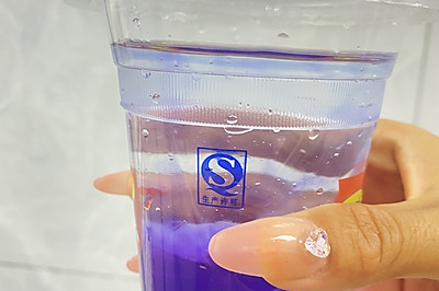 夏日饮品 紫蝴蝶冻冻