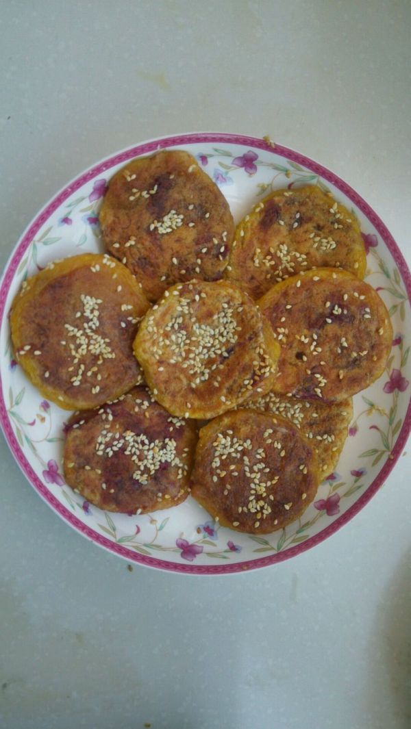 香煎南瓜紫薯饼