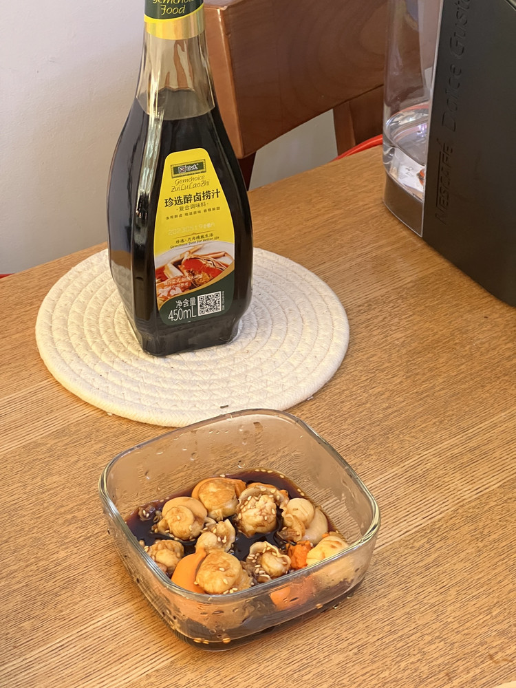 熟醉红扇贝的做法