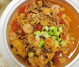 番茄肥牛鱼片锅的做法