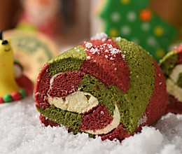 #健康甜蜜烘焙料理# 圣诞蛋糕卷的做法