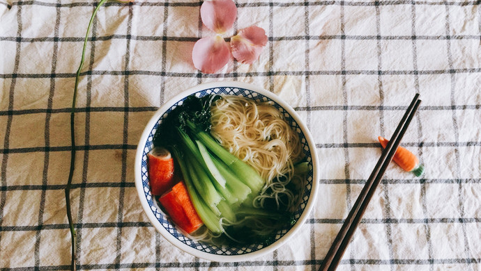 青菜蟹柳面