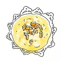 【手绘食谱】芒果千层蛋糕 一口平底锅就可以做的甜品蛋糕的做法图解4