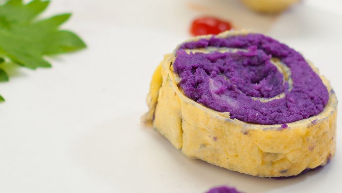 紫薯蛋卷