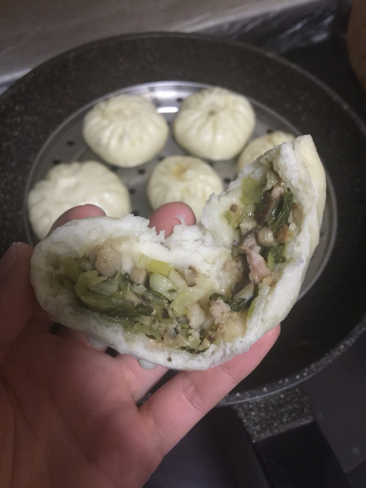 香菇青菜包的做法
