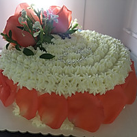 美美哒鲜花蛋糕（原味戚风底胚，减糖版）的做法图解15
