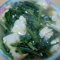 豆腐煮青菜油麦菜的做法图解5