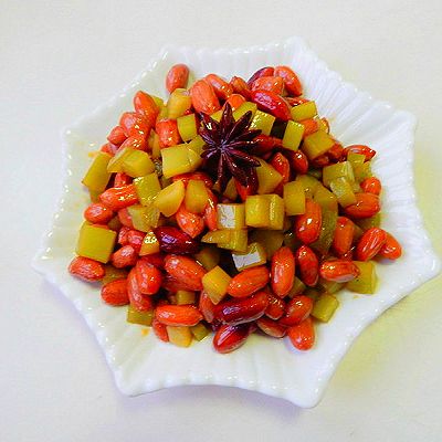 莴笋凉拌花生米