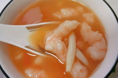 低脂味美西红柿菌菇虾滑汤—又是开心减肥的一天