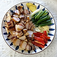 芥兰炒腊肉的做法图解3