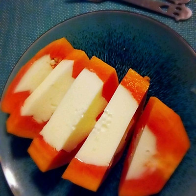 木瓜酸奶冻