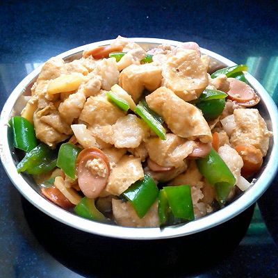 小炒豆腐泡