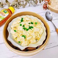 没有蟹黄的蟹黄豆腐#太太乐鲜鸡汁玩转健康快手菜#的做法图解9