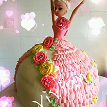 梦幻芭比娃娃蛋糕