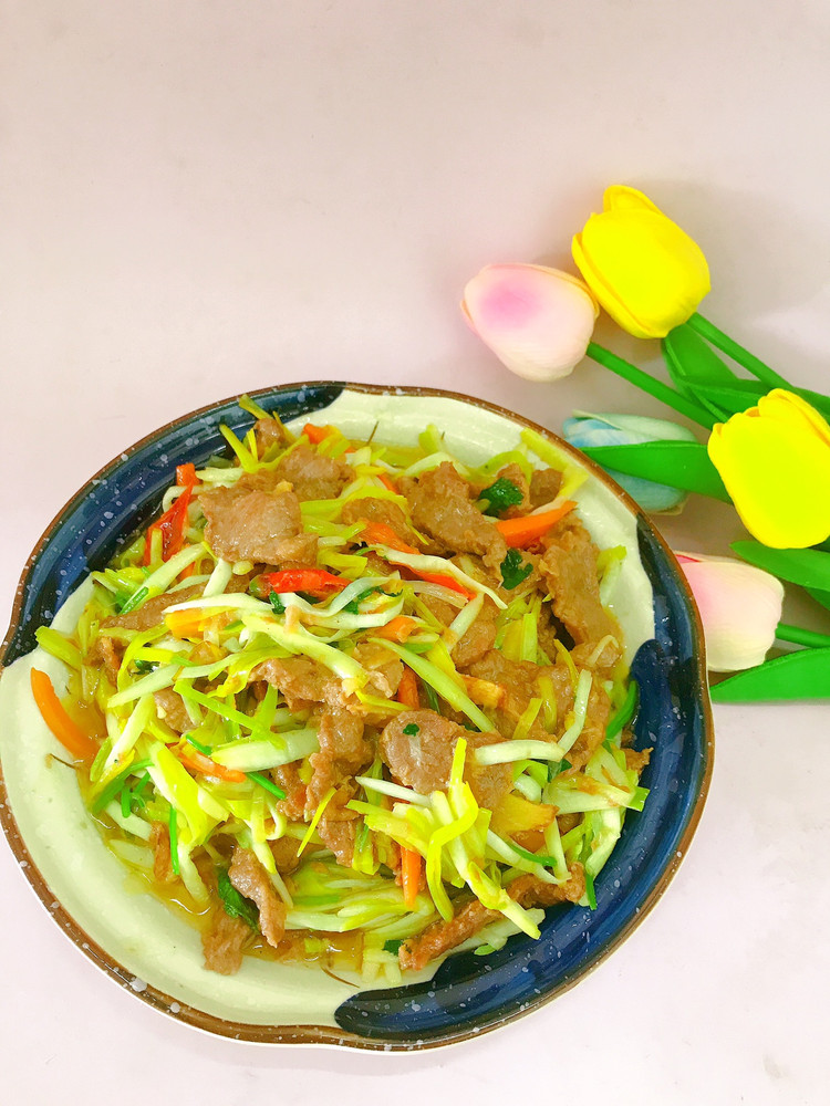 蒜黄炒牛肉的做法