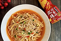 麻辣豆皮金针菇的做法