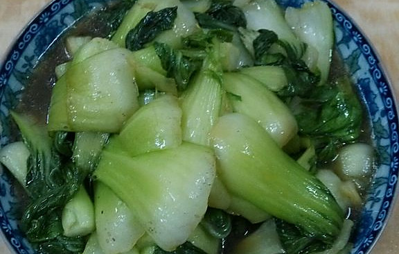 蚝油炒小白菜↗的做法