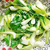 #假期吃什么#清炒上海青的做法图解9