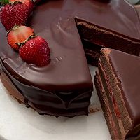 母亲节的巧克力草莓蛋糕的做法图解12