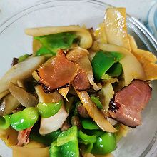 杏鲍菇炒腊肉