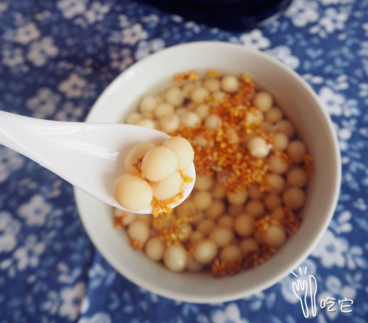 桂花鸡头米「吃它」的做法