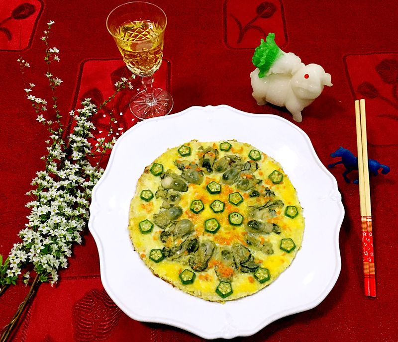 Oyster omelet