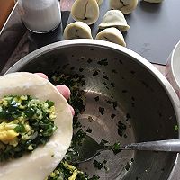 素水饺（韭菜鸡蛋虾皮）的做法图解5