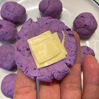 #安佳真芝味，真芝真有料-爆浆流心#芝士流心紫薯饼的做法图解6