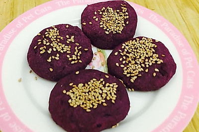 紫薯饼【无油 低糖】
