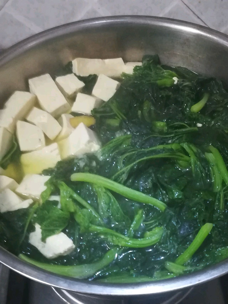 冬寒菜豆腐汤的做法